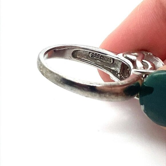 Designer Lenox Sterling Silver & Cubic Zirconia Size 9 Ring! 154 - Picture 6 of 8